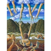 This painting will be shown and donated to 'The No Shame No Silence 'exhibition at Te Awahaou Stroom in Foxton 2Nov-15 Dec 2018
The exhibition is to raise money and awareness for the backBone Collective and The Women's Refuge
Private collection NZ